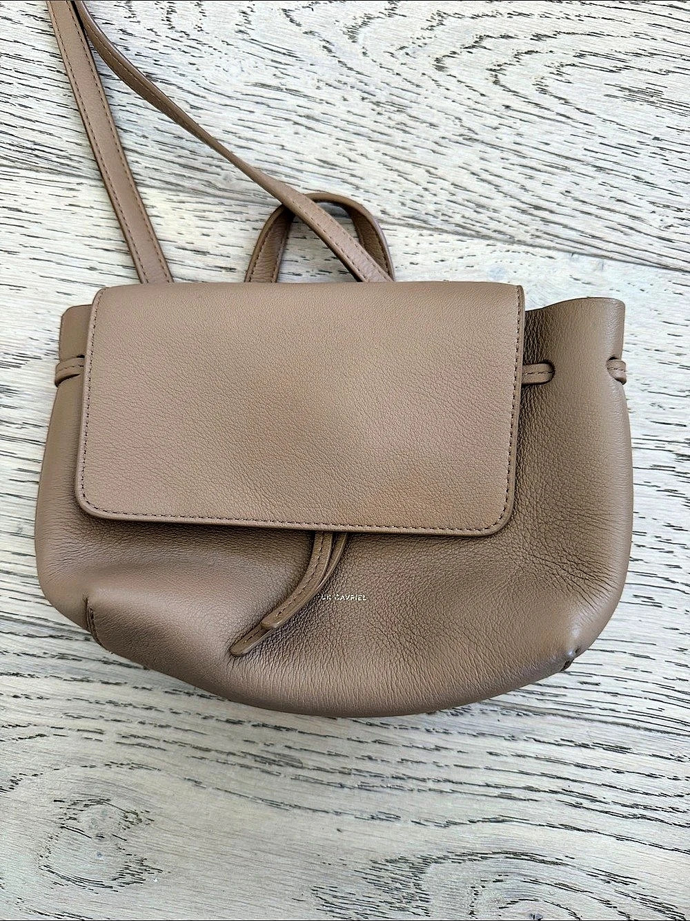 Mansur Gavriel Mini Lady Bag Crossbody in Tan